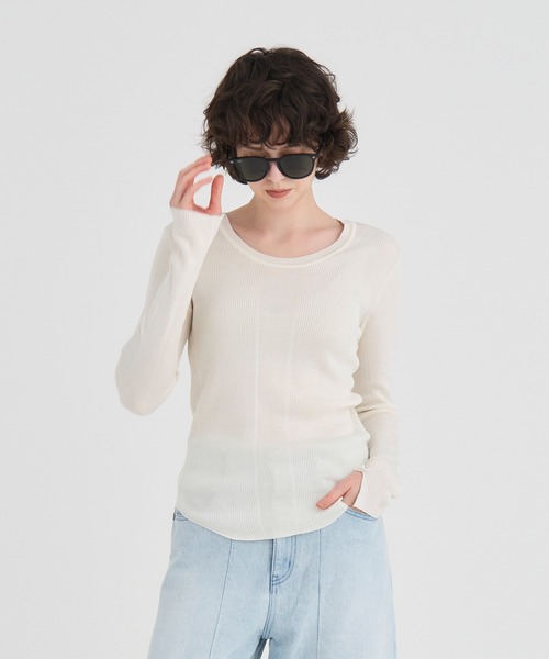 ニット セーター 「RITAN/リタン」Washable Silk Knit Tops/ウォッシャブルシルクニットトップス レディース RITAN/リタン】Washable Silk Knit Tops/ウォッシャブルシルク