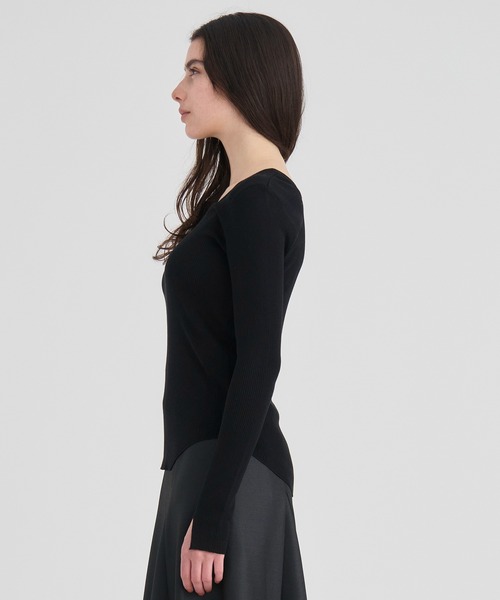 RITAN/リタン】Washable Silk Knit Tops/ウォッシャブルシルク