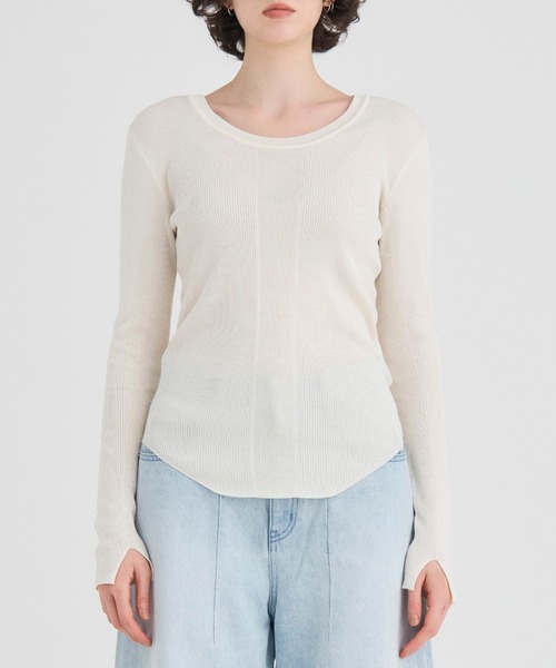 ニット セーター 「RITAN/リタン」Washable Silk Knit Tops/ウォッシャブルシルクニットトップス レディース RITAN/リタン】Washable Silk Knit Tops/ウォッシャブルシルク