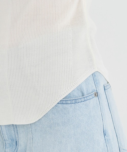 RITAN/リタン】Washable Silk Knit Tops/ウォッシャブルシルク