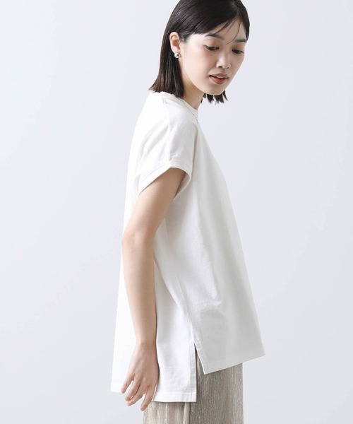 upperhights(アッパーハイツ)の「UpperロゴフレンチT(Tシャツ/カットソー・レディース・オフホワイト/ブラウン・FREE)」の8枚目の写真