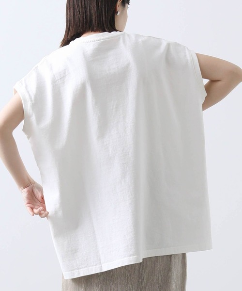 upperhights(アッパーハイツ)の「UpperロゴフレンチT(Tシャツ/カットソー・レディース・オフホワイト/ブラウン・FREE)」の9枚目の写真