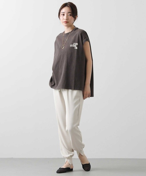 upperhights(アッパーハイツ)の「UpperロゴフレンチT(Tシャツ/カットソー・レディース・オフホワイト/ブラウン・FREE)」の14枚目の写真