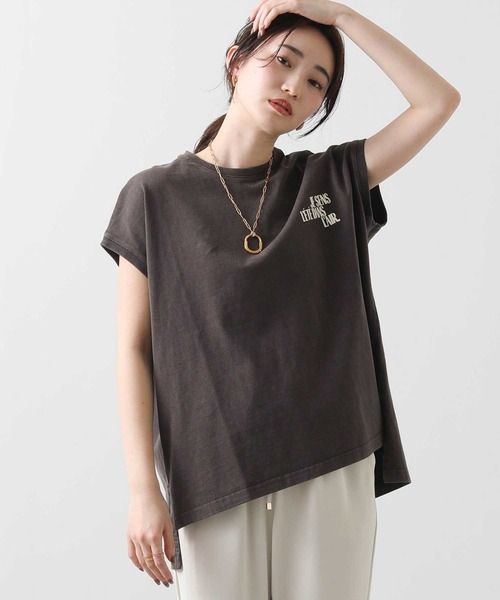 upperhights(アッパーハイツ)の「UpperロゴフレンチT(Tシャツ/カットソー・レディース・オフホワイト/ブラウン・FREE)」の18枚目の写真