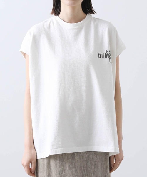 upperhights(アッパーハイツ)の「UpperロゴフレンチT(Tシャツ/カットソー・レディース・オフホワイト/ブラウン・FREE)」の19枚目の写真