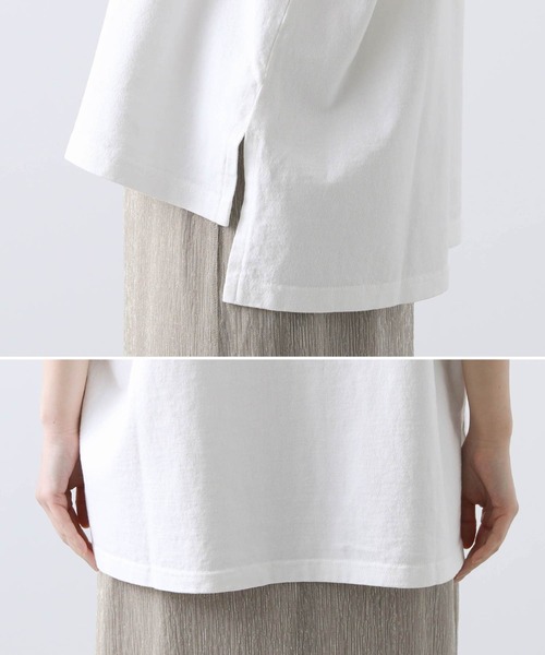 upperhights(アッパーハイツ)の「UpperロゴフレンチT(Tシャツ/カットソー・レディース・オフホワイト/ブラウン・FREE)」の22枚目の写真