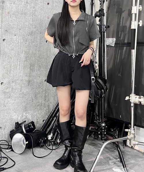 Figments（フィグメンツ）の「バルーンショーツ（その他パンツ・レディース・ブラック/グレー・FREE）」の9枚目の写真