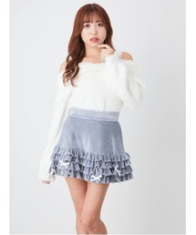 Ank Rouge（アンクルージュ）の「ベロアフリルスカパン（その他パンツ）」