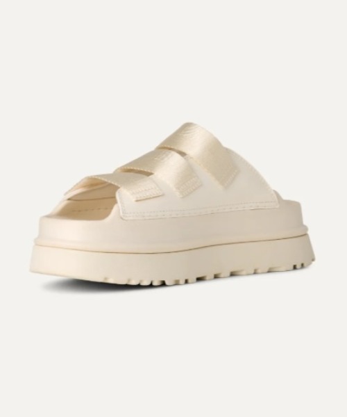 UGG（アグ）の「UGG（アグ）GoldenGlow Slide  ゴールデングロウ スライド（サンダル・レディース・ホワイト/ブラック・6/8/7/5）」の5枚目の写真