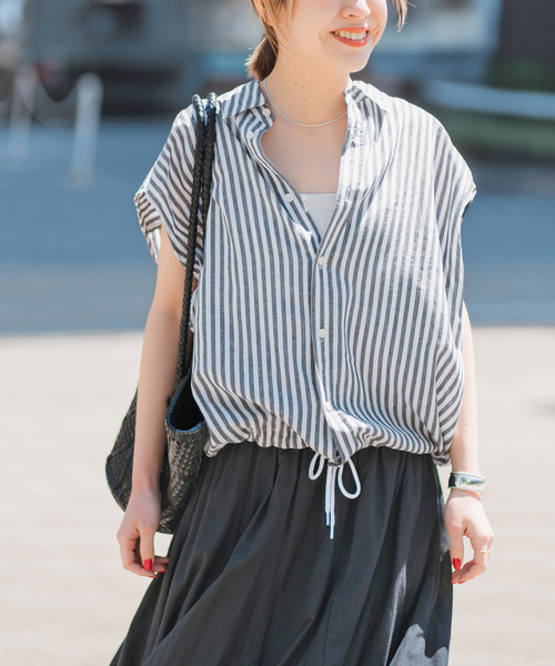 美品✨ Spick and Span Noble リネンシャツ ラベンダー 38
