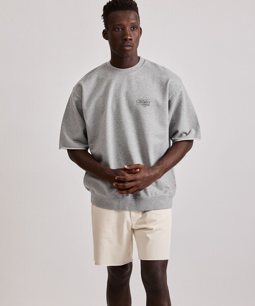 Saturdays NYC(サタデーズ ニューヨークシティ )の「Mario Cut Off Shorts(その他パンツ・メンズ・オフホワイト/ブラック・L/M/S/XL/X-SMALL)」の5枚目の写真