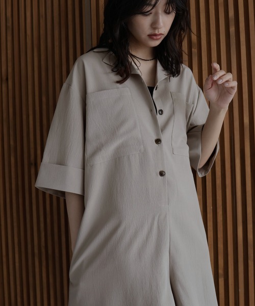 hellam クレープシャツロンパース クレープ シャツロンパース – hellam