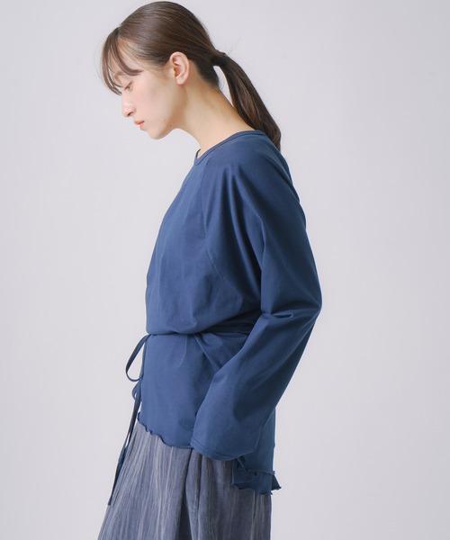 WHYTO.(ホワイト)の「「WHYTO. / ホワイト」レイヤードエプロンドレス(ワンピース・レディース・ネイビー/グレー/ブラック・36/38)」の18枚目の写真