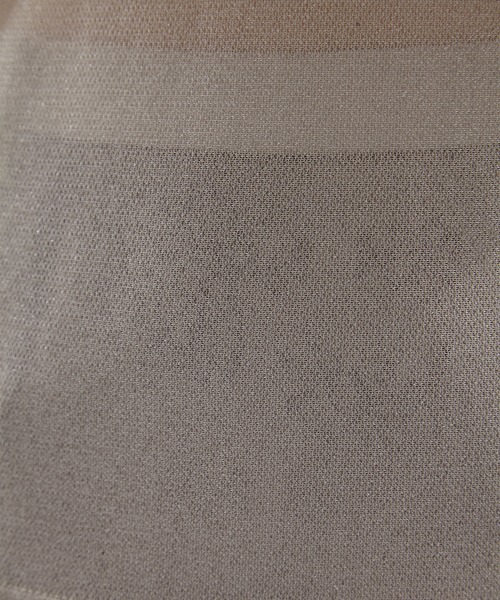 HOUGA（ホウガ）の「【HOUGA/ホウガ】《STUDIOUS別注》SHEER RIBON SKIN TOPS/シアーリボンスキントップス（Tシャツ/カットソー・レディース・ブラック/グレー・FREE）」の17枚目の写真