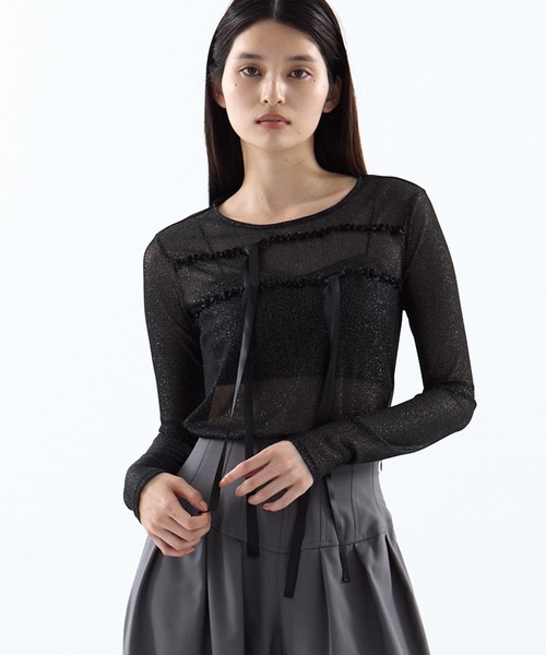 yuuna ichikawa / sheer tops スキン シアートップス yuuna ichikawa / sheer tops スキン シアートップス YUUNA