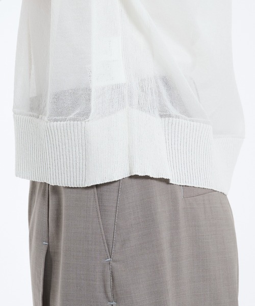 PUBLIC TOKYO(パブリックトウキョウ)の「コットンシアーカーディガン シアートップス(カーディガン/ボレロ・レディース・レッド/ブラック/アイボリー・FREE)」の17枚目の写真