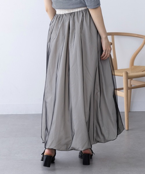 MAGASIN DE MODE Chou Chou（マガジンデモードシュシュ）の「【MAGASIN DE MODE Chou Chou】オーバーチュールバルーンスカート trc※（スカート・レディース・アイボリー/ブラック・FREE）」の9枚目の写真