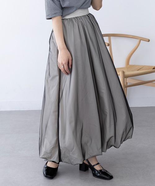 MAGASIN DE MODE Chou Chou（マガジンデモードシュシュ）の「【MAGASIN DE MODE Chou Chou】オーバーチュールバルーンスカート trc※（スカート・レディース・アイボリー/ブラック・FREE）」の13枚目の写真