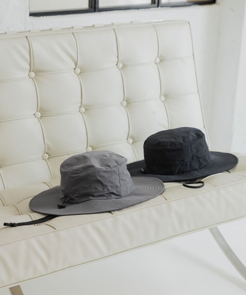 GLOBAL WORK(グローバルワーク)の「遮熱パッカブルUVハット/328295(ハット・メンズ・ブラック/グレー・ONE SIZE)」の15枚目の写真