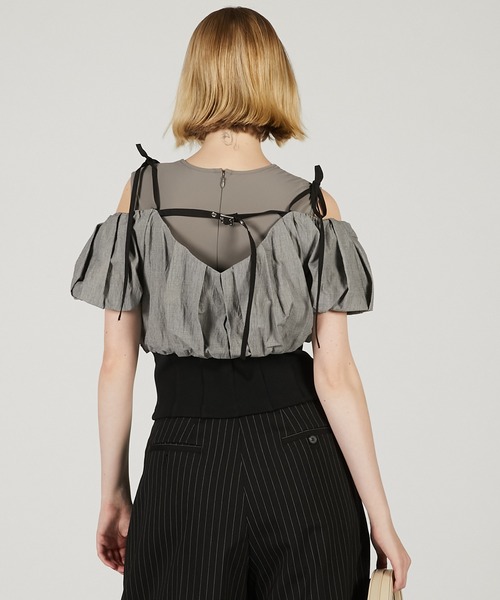 PRANK PROJECT（プランクプロジェクト）の「フォルムオフショルブラウス / Form Off Shoulder Blouse（シャツ/ブラウス・レディース・マルチ/オフホワイト・FREE）」の12枚目の写真
