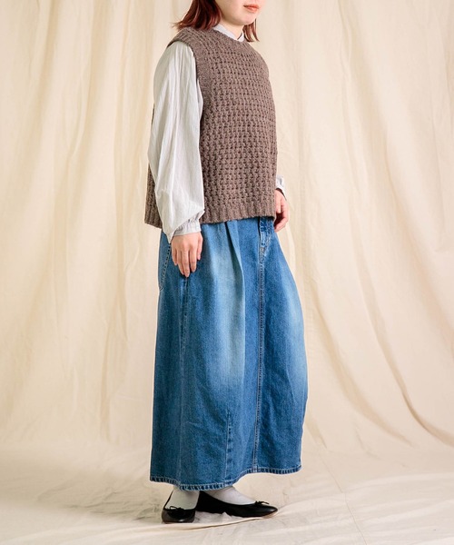 Brocante / ブロカント] 12ozリングデニム アンプリッセスカート