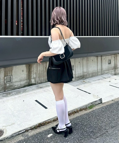 Another Branch olive des olive(アナザーブランチオリーブデオリーブ)の「【@may_81oセレクト】2WAYオフショルブラウス(シャツ/ブラウス・レディース・サックスブルー/ブラック/オフホワイト・FREE)」の12枚目の写真