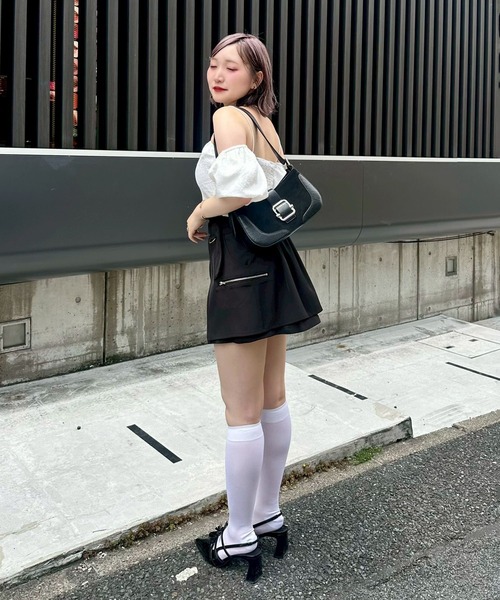 Another Branch olive des olive(アナザーブランチオリーブデオリーブ)の「【@may_81oセレクト】2WAYオフショルブラウス(シャツ/ブラウス・レディース・サックスブルー/ブラック/オフホワイト・FREE)」の13枚目の写真