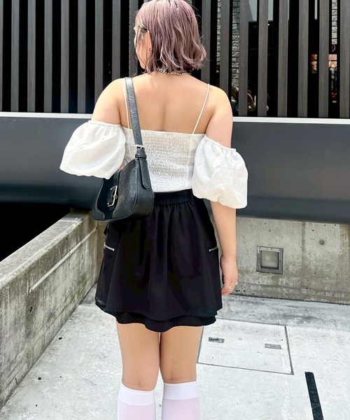 Another Branch olive des olive(アナザーブランチオリーブデオリーブ)の「【@may_81oセレクト】2WAYオフショルブラウス(シャツ/ブラウス・レディース・サックスブルー/ブラック/オフホワイト・FREE)」の10枚目の写真