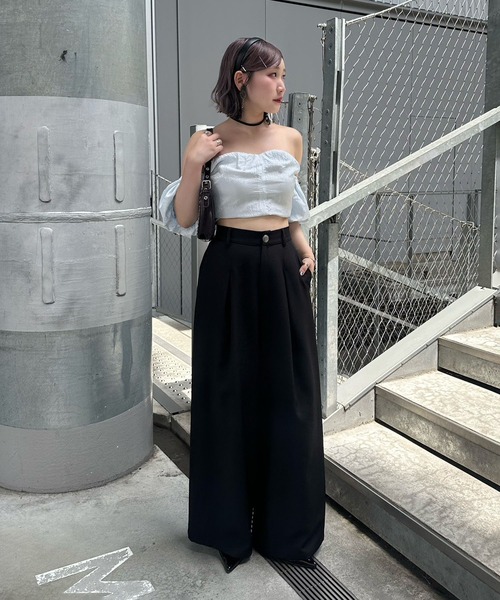 Another Branch olive des olive(アナザーブランチオリーブデオリーブ)の「【@may_81oセレクト】2WAYオフショルブラウス(シャツ/ブラウス・レディース・サックスブルー/ブラック/オフホワイト・FREE)」の15枚目の写真