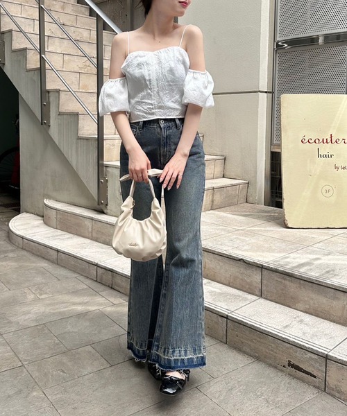 （新品）【@may_81oセレクト】2WAYオフショルブラウス セール】【@may_81oセレクト】2WAYオフショルブラウス（シャツ