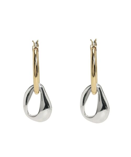 Ungrid(アングリッド)の「モチーフコンビフープピアス(ピアス(両耳用)・レディース・シルバー/ゴールド・FREE)」の8枚目の写真