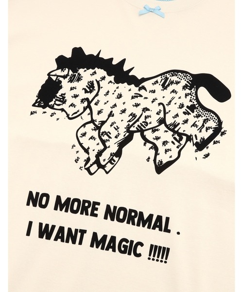 Little sunny bite（リトルサニーバイト）の「pony big tee（Tシャツ/カットソー・レディース・ブラック/ホワイト/ピンク・SMALL/MEDIUM）」の6枚目の写真