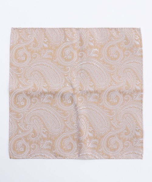 MEN'S BIGI（メンズビギ）の「シャドーペイズリー柄シルクチーフ（バンダナ/スカーフ・メンズ・シルバー/ターコイズブルー/ボルドー/ベージュ・FREE）」の5枚目の写真