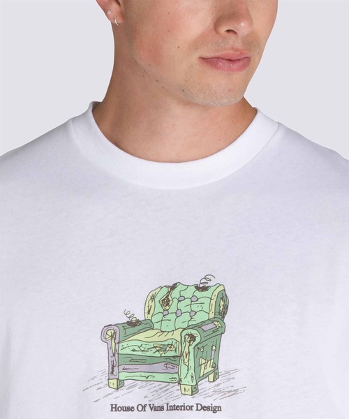 VANS(バンズ)の「INTERIOR DESIGNER Tシャツ(Tシャツ/カットソー・メンズ・ホワイト・SMALL/MEDIUM/LARGE/X-LARGE)」の3枚目の写真