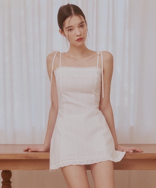 NOT YOUR ROSE ♥Lace frill mini dress /追跡付 NOTYOURROSE】Lace frill mini dress（ワンピース）｜NOT YOUR