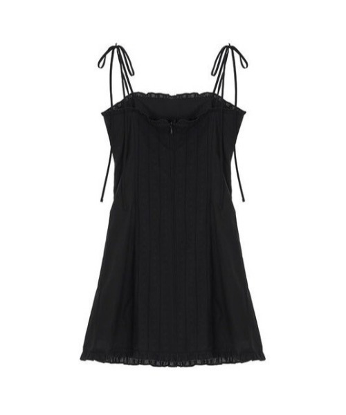 ワンピース Not your rose Lace frill mini dress 4BFT166 NOTYOURROSE】Lace frill mini dress（ワンピース）｜NOT YOUR