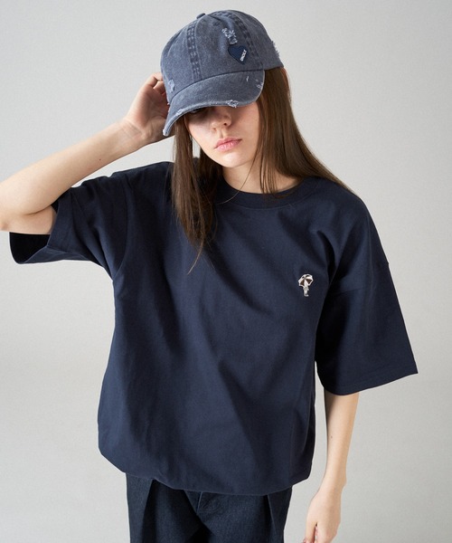 ONCILY（オンシェリー）の「VINTAGE LIKE DAMAGE CAP / ヴィンテージライクダメージキャップ（キャップ・メンズ・ダークグレー/ネイビー/ブラック・FREE）」の15枚目の写真