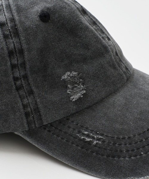 ONCILY（オンシェリー）の「VINTAGE LIKE DAMAGE CAP / ヴィンテージライクダメージキャップ（キャップ・メンズ・ダークグレー/ネイビー/ブラック・FREE）」の20枚目の写真