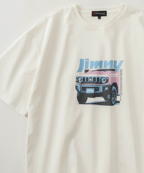 make a ray!（メイク ア レイ！）の「【78】スズキ・ジムニー　フォトプリント Tシャツ/オーバーサイズ（Tシャツ/カットソー・レディース・ホワイト系その他/ブラック/ホワイト系その他2/ホワイト系その他3/チャコールグレー/ホワイト・M/L/XL）」の3枚目の写真