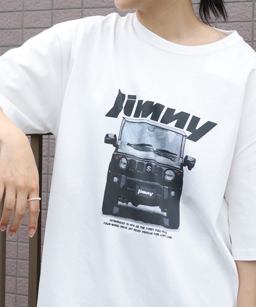 make a ray!（メイク ア レイ！）の「【78】スズキ・ジムニー　フォトプリント Tシャツ/オーバーサイズ（Tシャツ/カットソー・レディース・ホワイト系その他/ブラック/ホワイト系その他2/ホワイト系その他3/チャコールグレー/ホワイト・M/L/XL）」の19枚目の写真