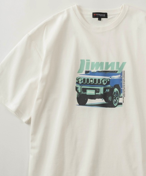 make a ray!（メイク ア レイ！）の「【78】スズキ・ジムニー　フォトプリント Tシャツ/オーバーサイズ（Tシャツ/カットソー・レディース・ホワイト系その他/ブラック/ホワイト系その他2/ホワイト系その他3/チャコールグレー/ホワイト・M/L/XL）」の18枚目の写真