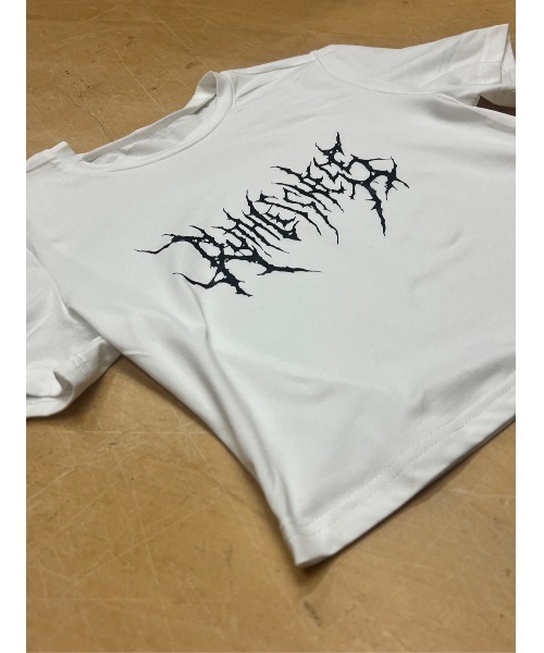 Evo+Revo(エボレボ)の「”ちょい悪&ロック” デスメタルロゴショート丈Tシャツ(Tシャツ/カットソー・レディース・ブラック/ホワイト・M/L)」の3枚目の写真
