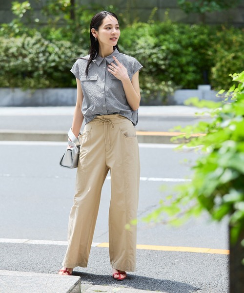 サッカーストライプフレンチスリーブブラウス URBAN RESEARCH ROSSO（アーバンリサーチロッソ）の「2WAY