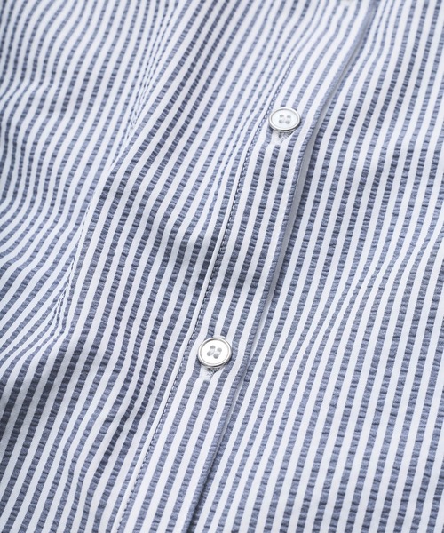 VIS（ビス）の「【UVケア/洗える】フレンチスリーブサッカーブラウス（シャツ/ブラウス・レディース・ホワイト/ブラック系その他/ブルー系その他/ブルー系その他5・FREE）」の14枚目の写真