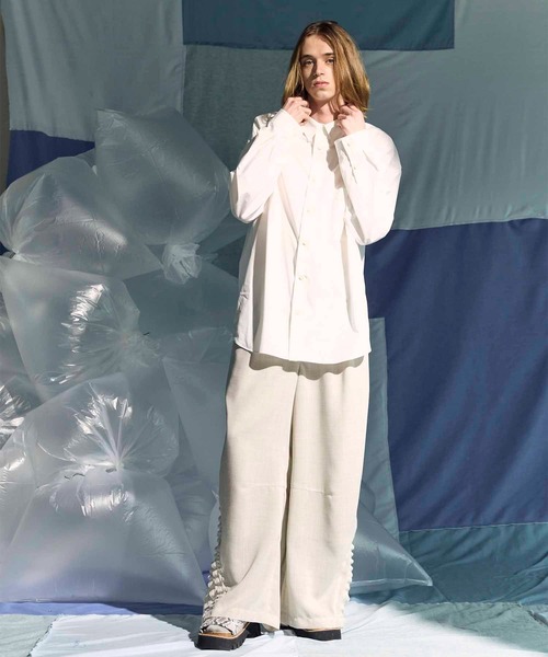 UNISEX》Frill Wide Pants/フリルワイドパンツ【MAISON SPECIAL