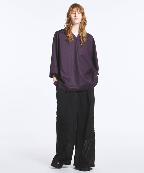 UNISEX》Frill Wide Pants/フリルワイドパンツ【MAISON SPECIAL