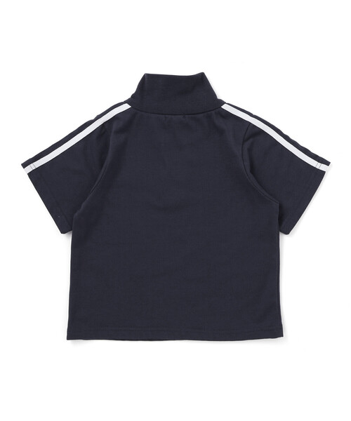 ZIDDY(ジディ)の「【接触冷感】ハーフジップトップス(Tシャツ/カットソー・キッズ・ネイビー/ホワイト・150cm/FREE/140cm/130cm)」の8枚目の写真