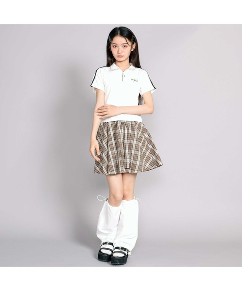 ZIDDY(ジディ)の「【接触冷感】ハーフジップトップス(Tシャツ/カットソー・キッズ・ネイビー/ホワイト・150cm/FREE/140cm/130cm)」の16枚目の写真