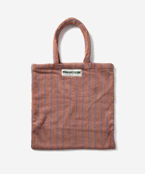 【6/15まで】BONGUSTA ボングスタ パイル地トートバッグ　キャメル BONGUSTA NARAM TOTEBAG SMALL ボングスタ パイル地トートバッグ