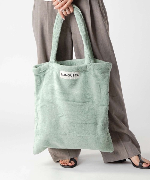 BONGUSTA/ボングスタ NARAM TOTEBAG /パイル地トートバッグ BONGUSTA NARAM TOTEBAG SMALL ボングスタ パイル地トートバッグ